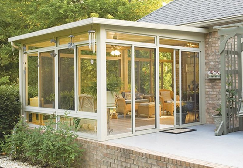 Sunroom, Flat Glass Roof