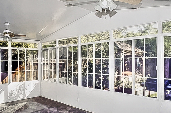 Sunroom addition in Commerce