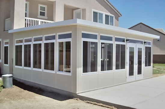  California Patio Room with concrete slab